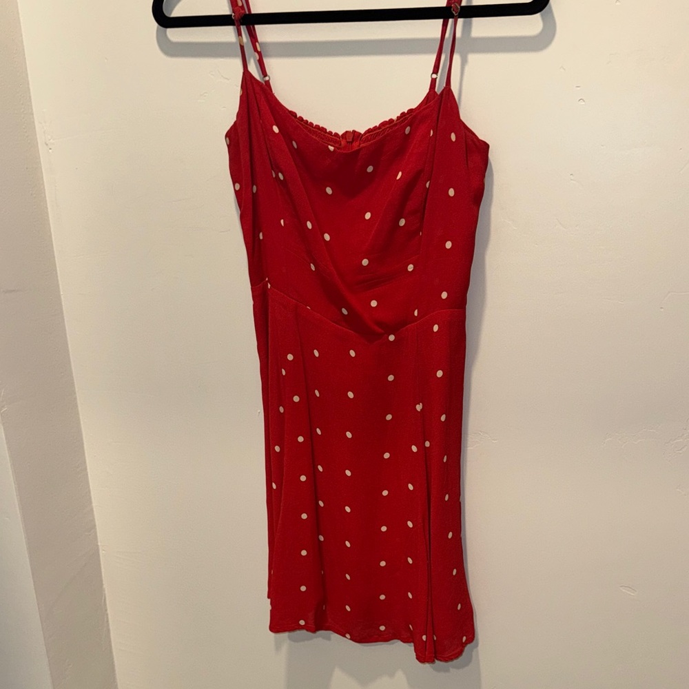 Reformation Polka Dot Slip Dress